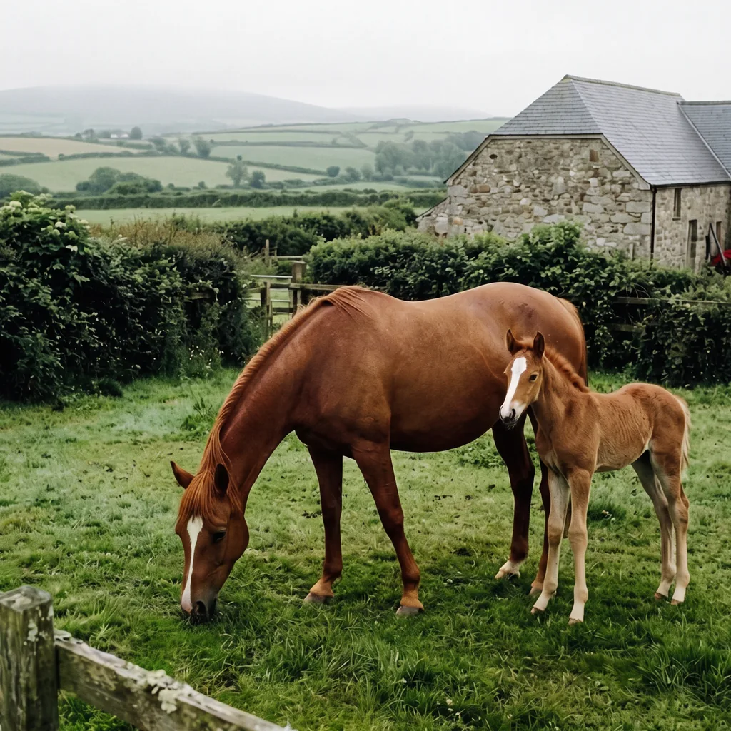 Élevage de chevaux au Le Ranch Meyer, La Roche-l'Abeille
