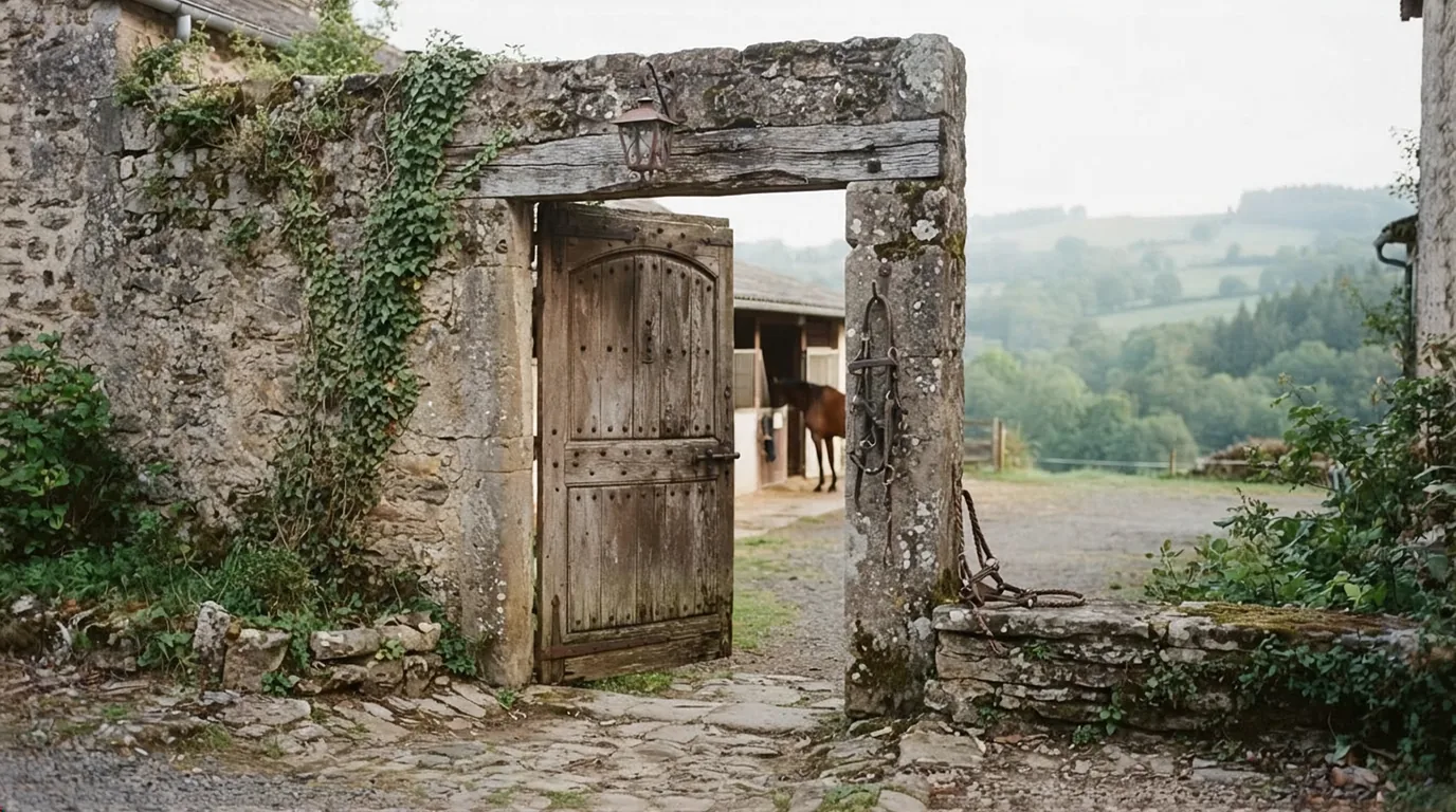 Entrée du Le Ranch Meyer, centre équestre à La Roche-l'Abeille